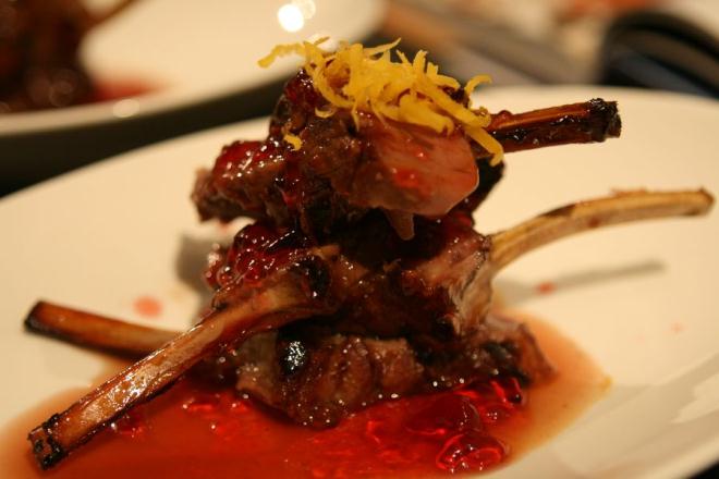 Red currant lamb rack