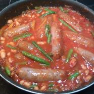 Tuscan Sausage & Bean Casserole